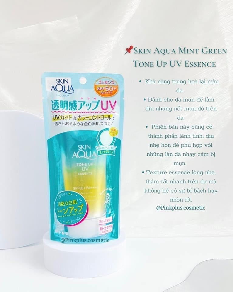 Kem chong nang Aqua skin tone up (da mụn/ nhay cam)