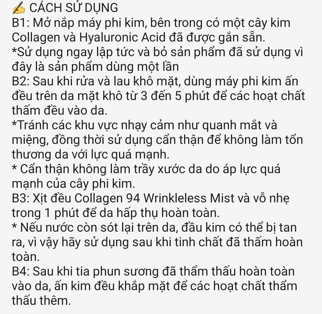 Collagen wrinkleless solution Daycell lan kim ( dong moc)