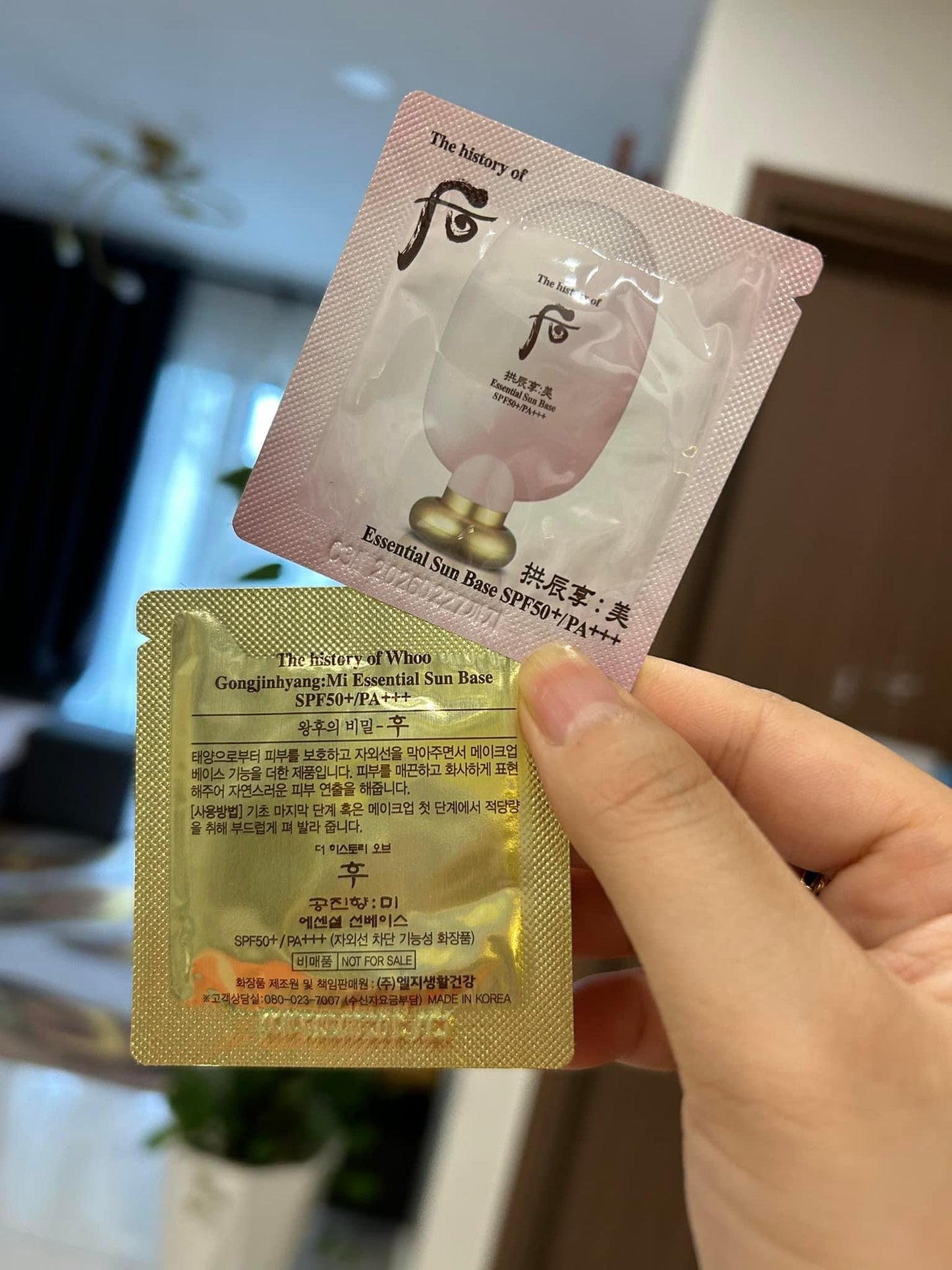 Whoo kem lót trang diem sample 120 gói