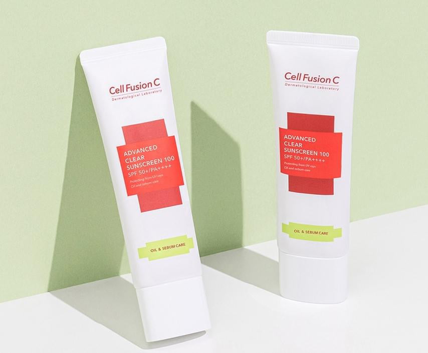 Cell fusion c advanced clear sunscreen kem chong nang