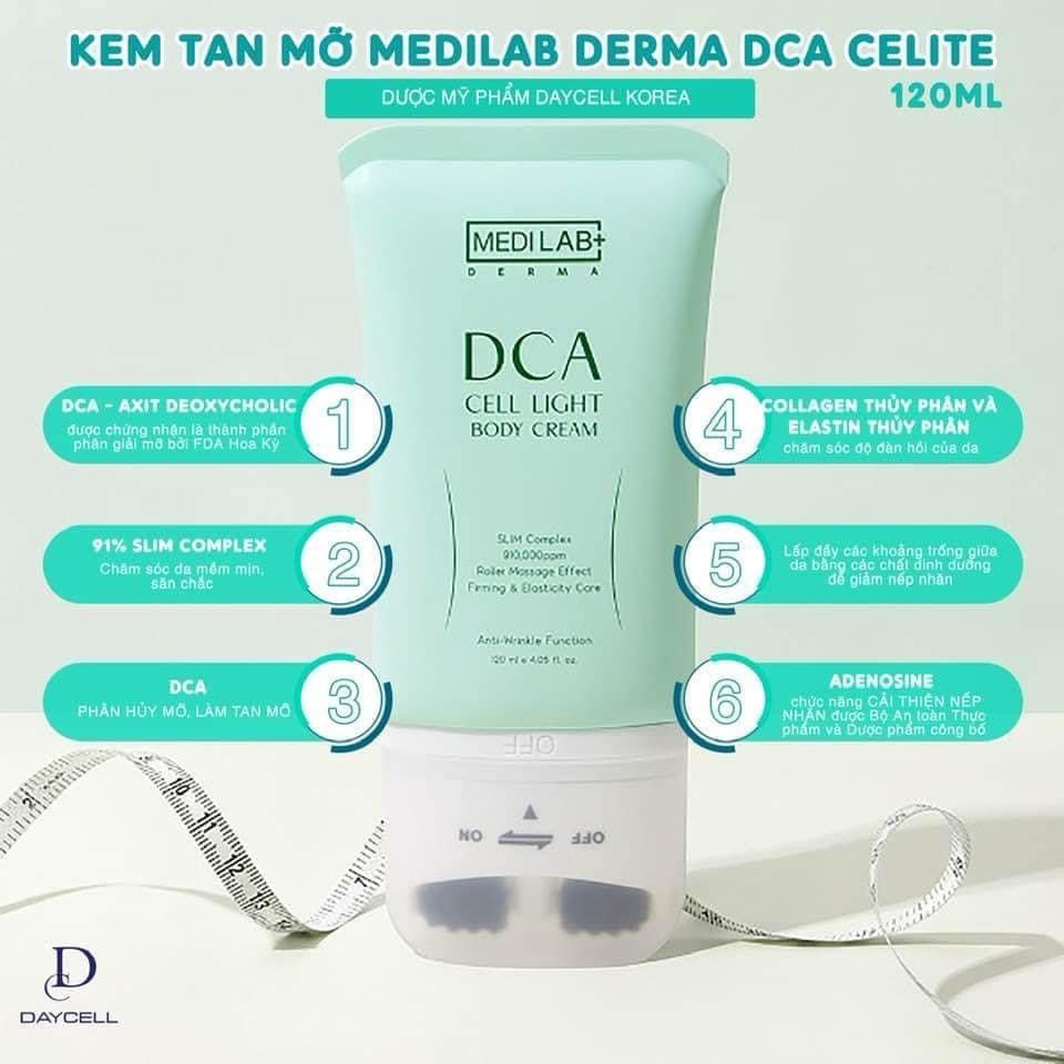 Kem tan mo Derma DCA celite