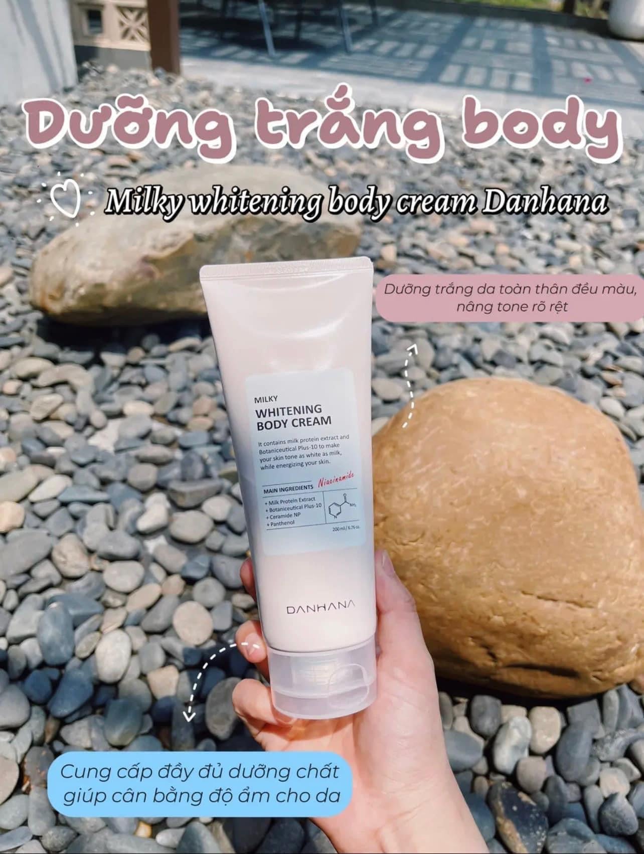 Kem body trang da Danhana
