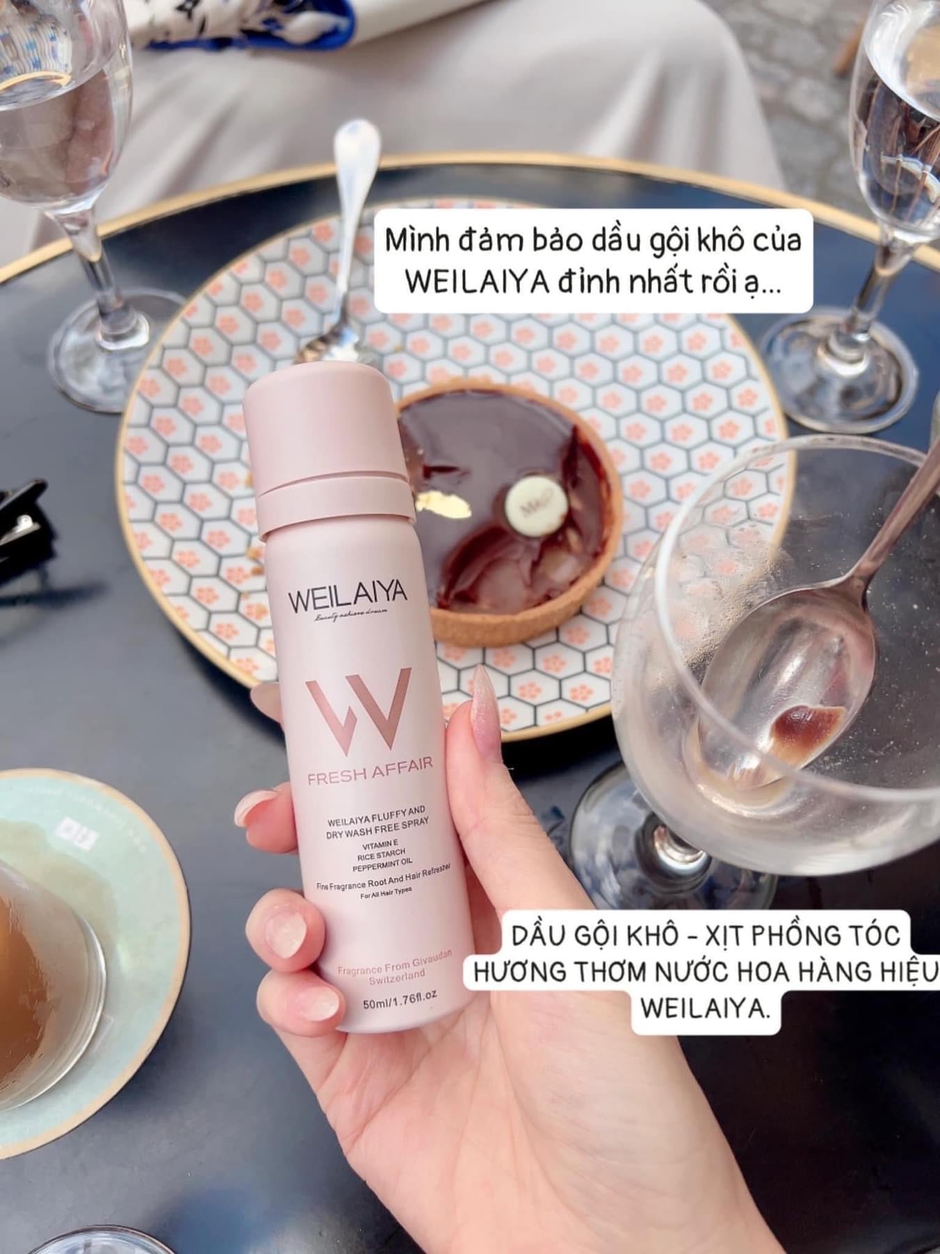 Dau goi kho ( xịt phòng tóc) nước hoa tóc Weilaiya