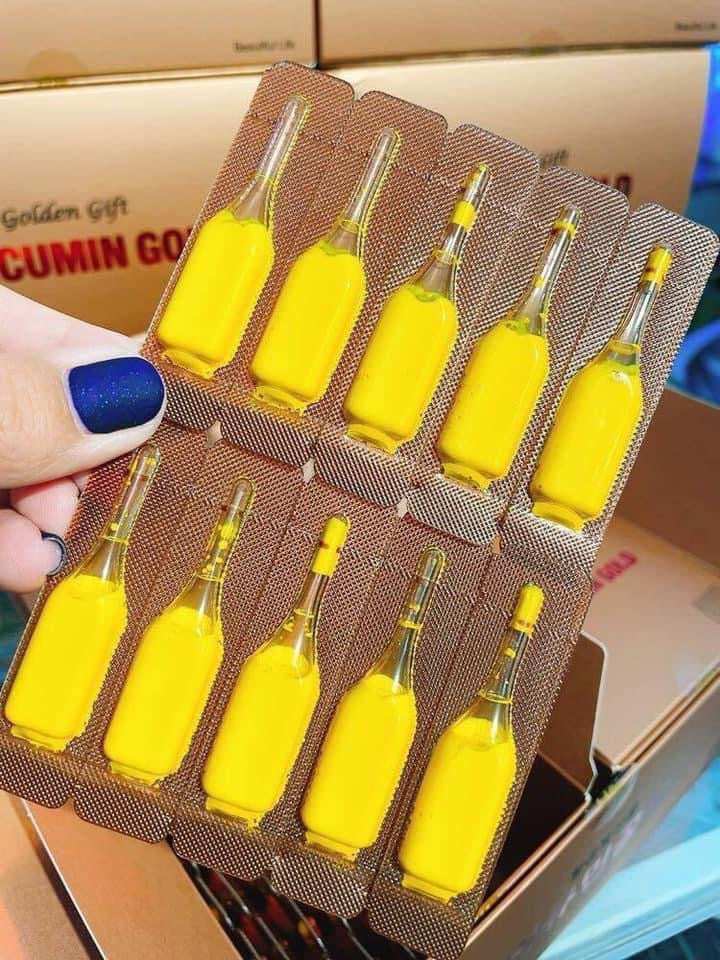 Nghe nuoc nano curcumin gold 100 tép