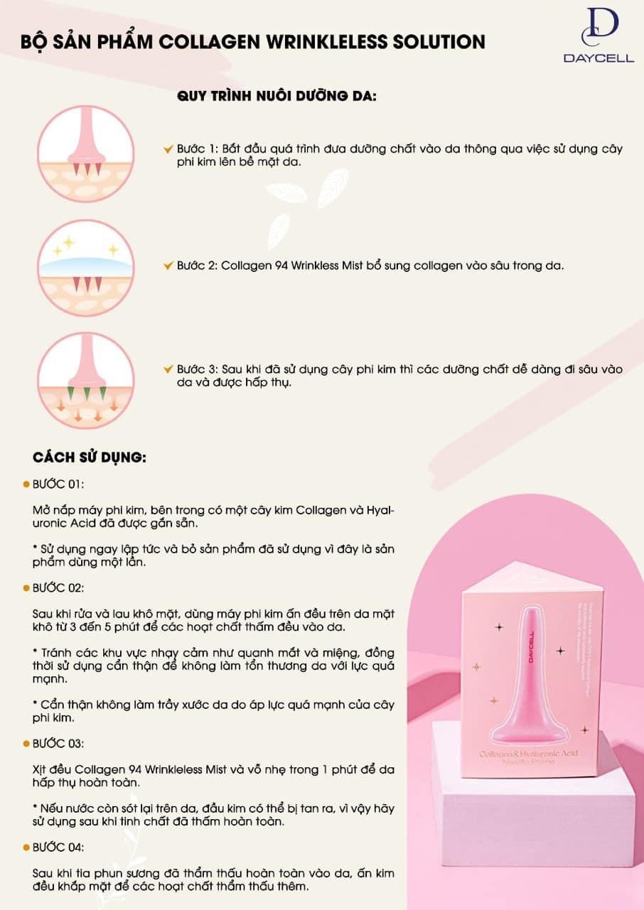 Collagen wrinkleless solution Daycell lan kim ( dong moc)