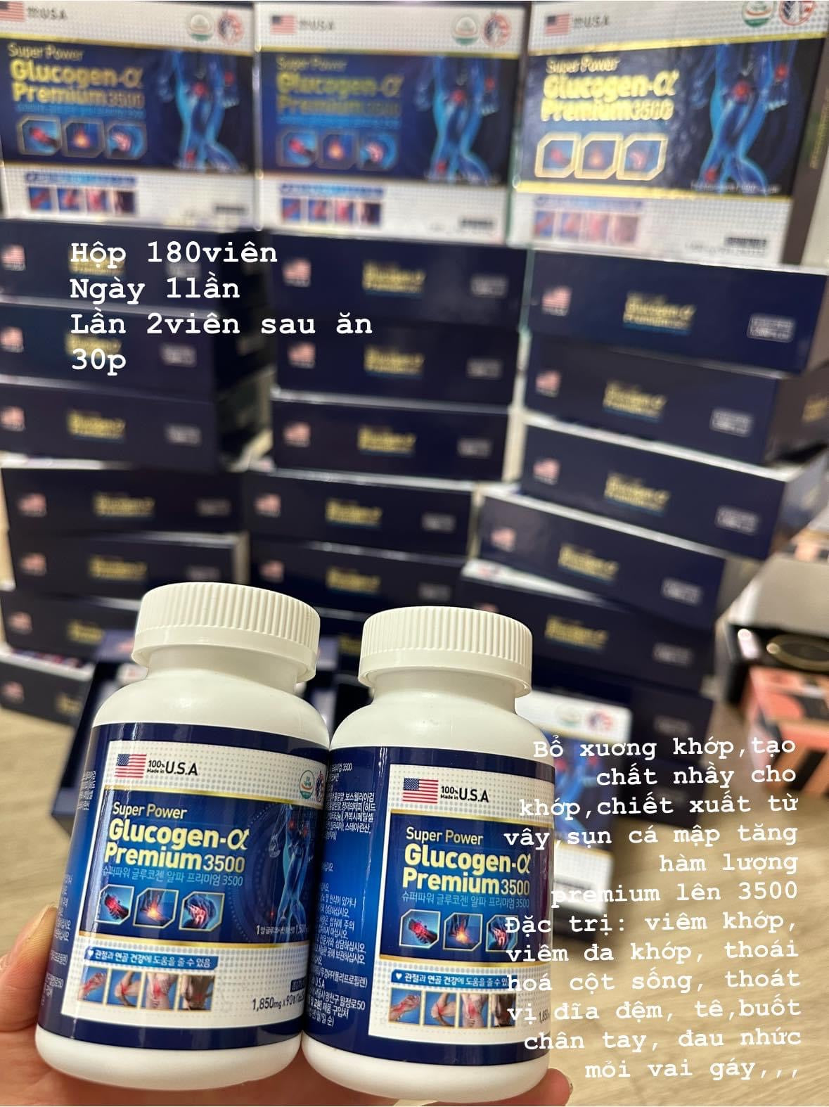 Thuoc khop thoai hoa mẫu mới Premium 3500