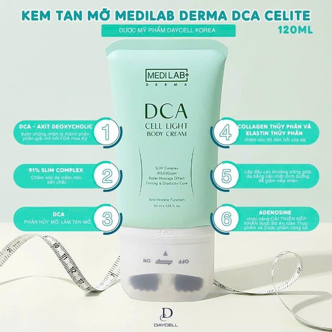 Kem tan mo Derma DCA celite