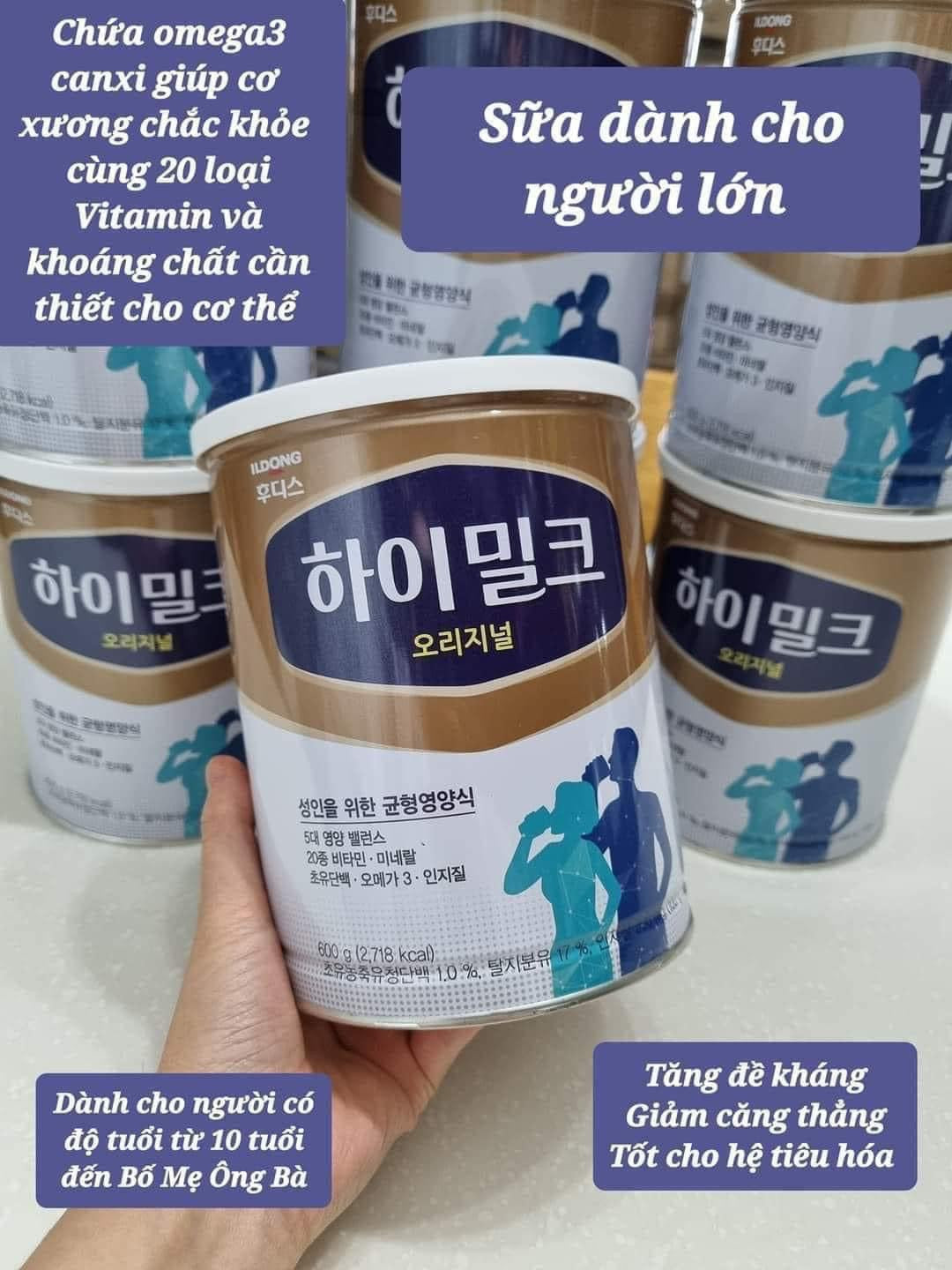 Sua Himilk ( hàn quốc) 600 gam