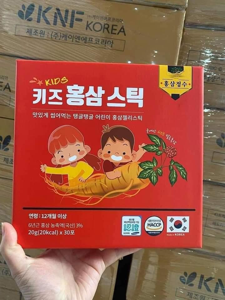 Thach hong sam jelly baby Elnutri (30 gói )