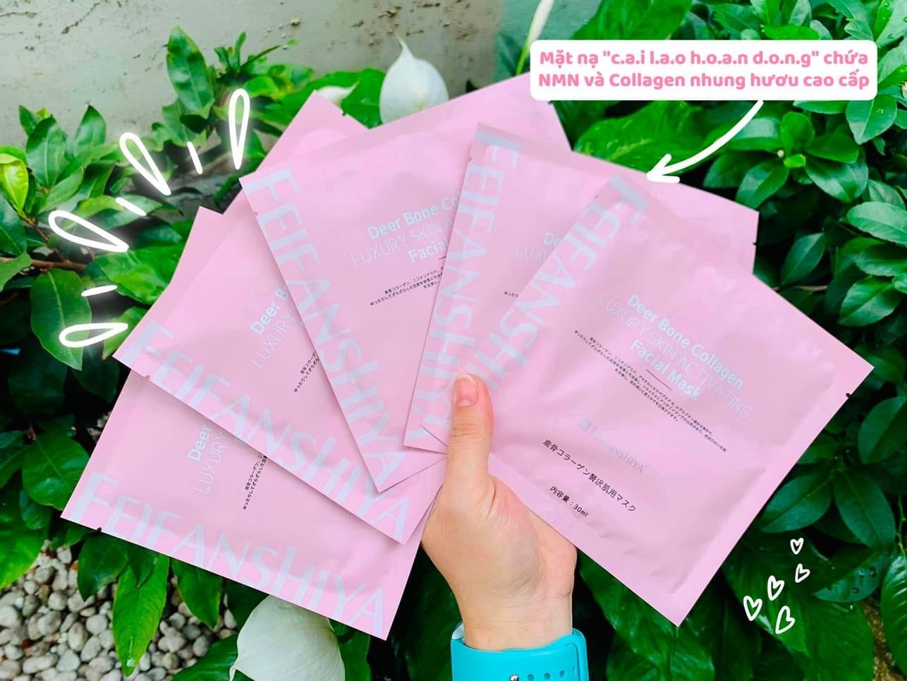 Mat na NMN collagen nhung huou (5 m) japan