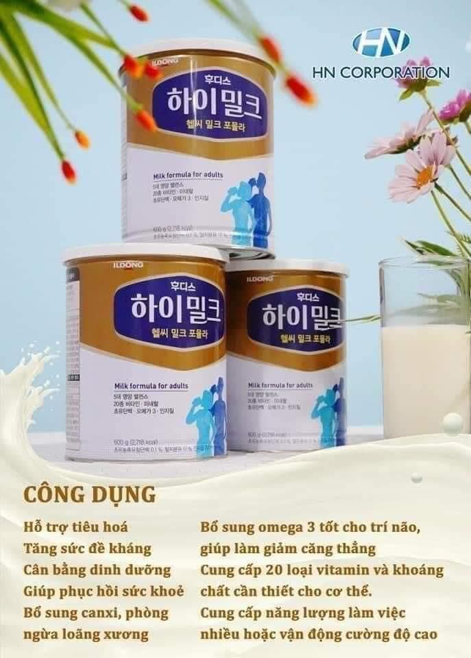 Sua Himilk ( hàn quốc) 600 gam