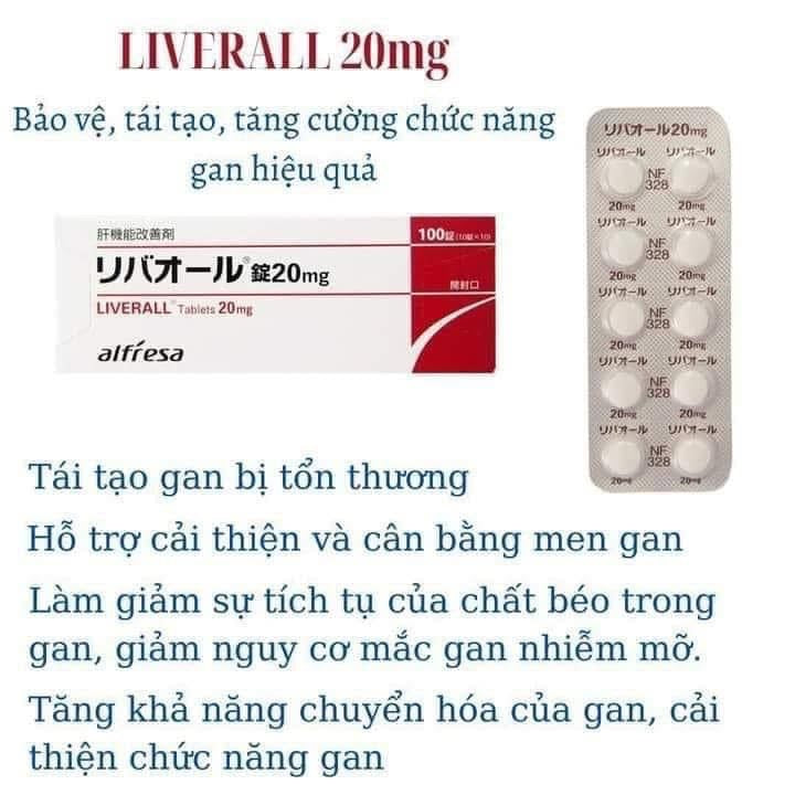 ALFRESA Liverall Tablet 20mg 100v