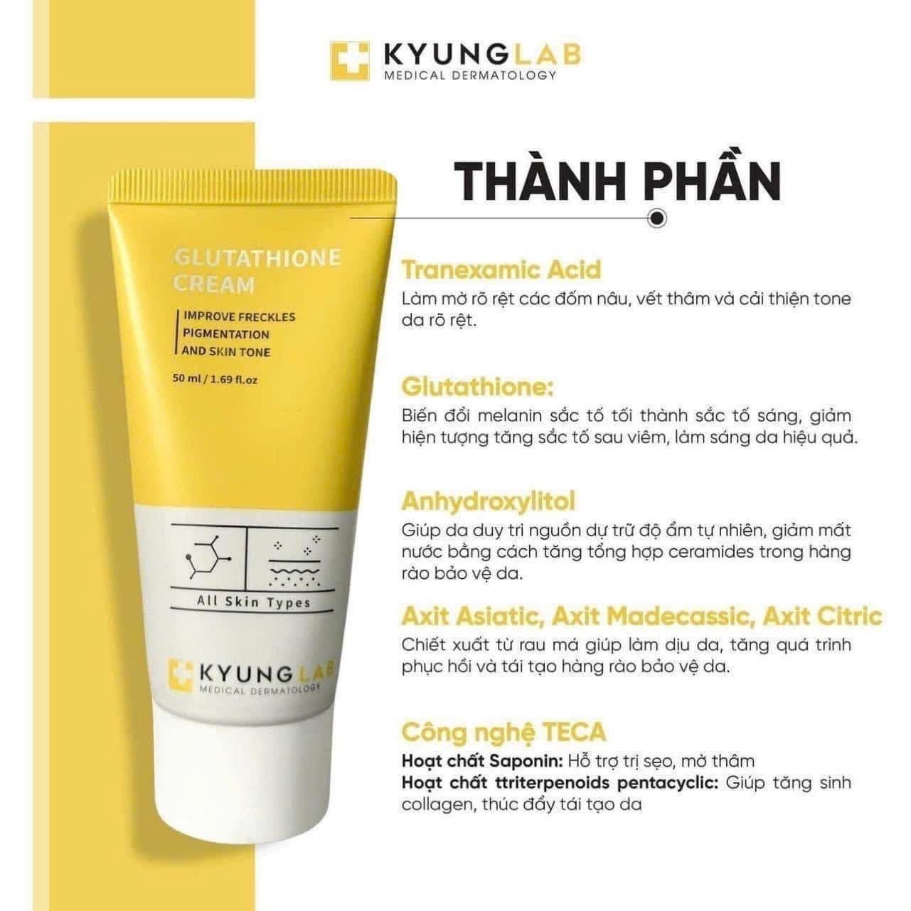 KYUNGLAB GLUTATHIONE CREAM Trắng Da