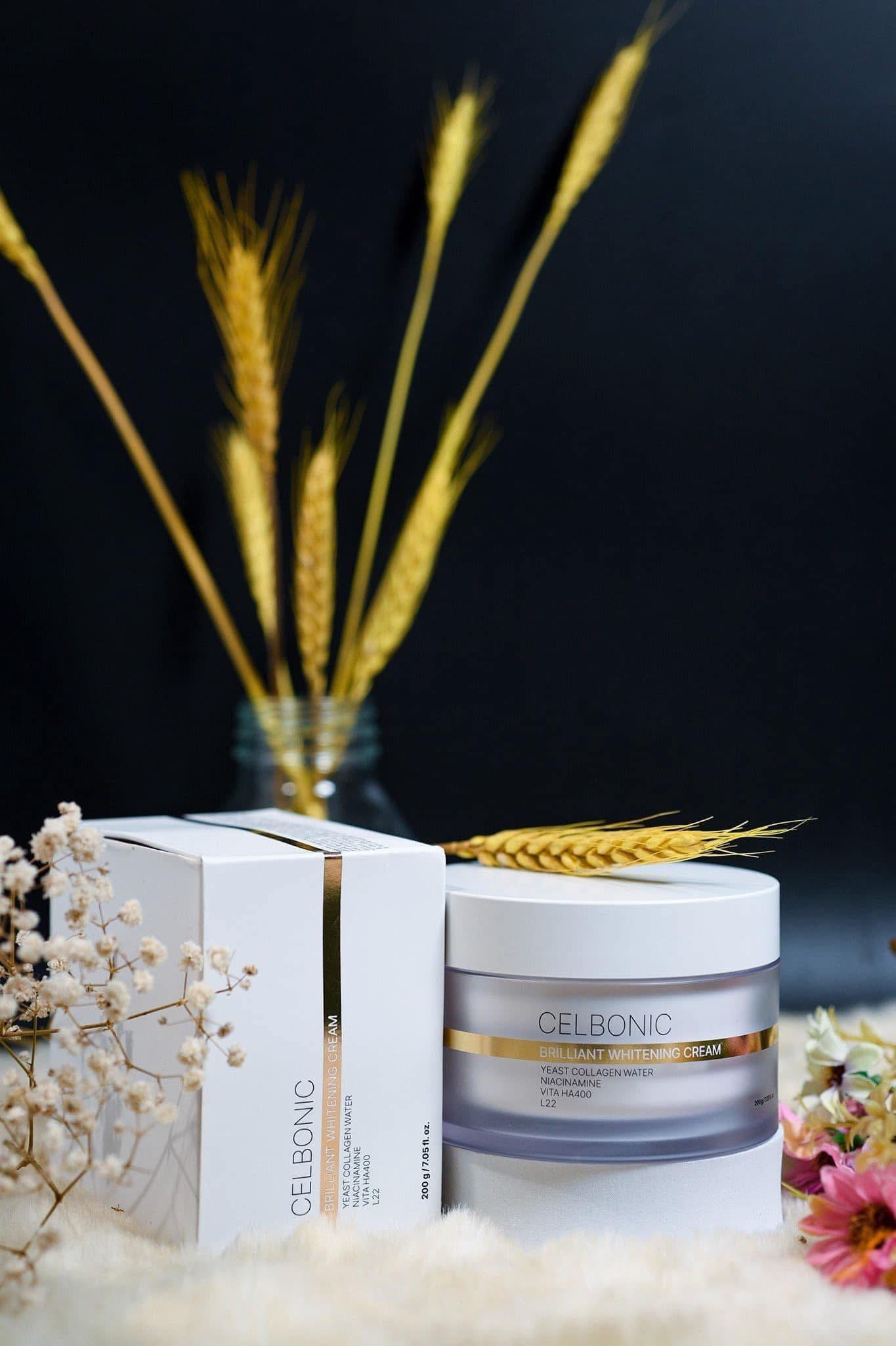 CELBONIC Brilliant Whitening Cream Kem Trang Da 200g 7.05floz