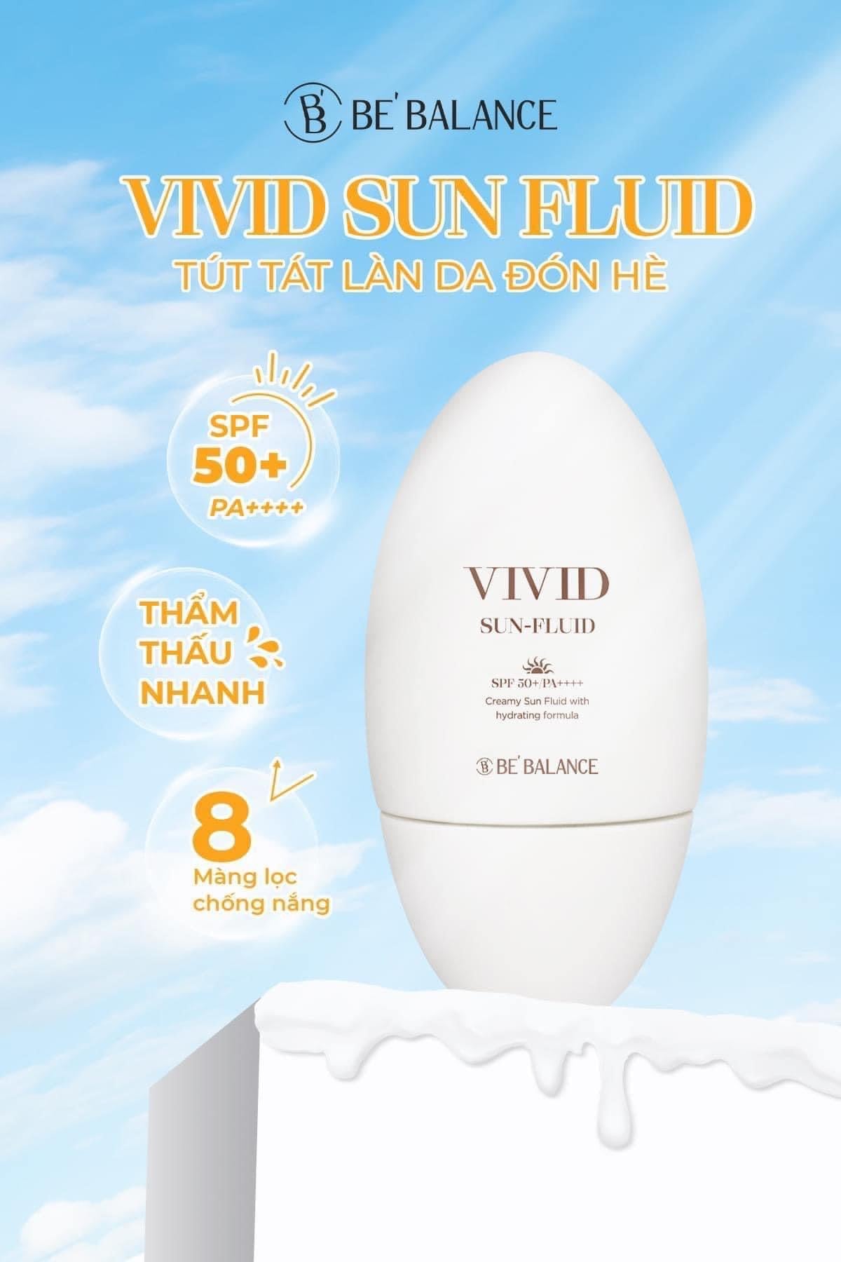 Vivid sun fluid kem chong nang