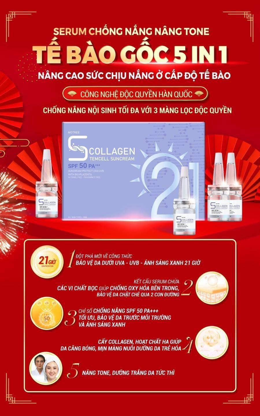 Serum motree collagen chong nang 21