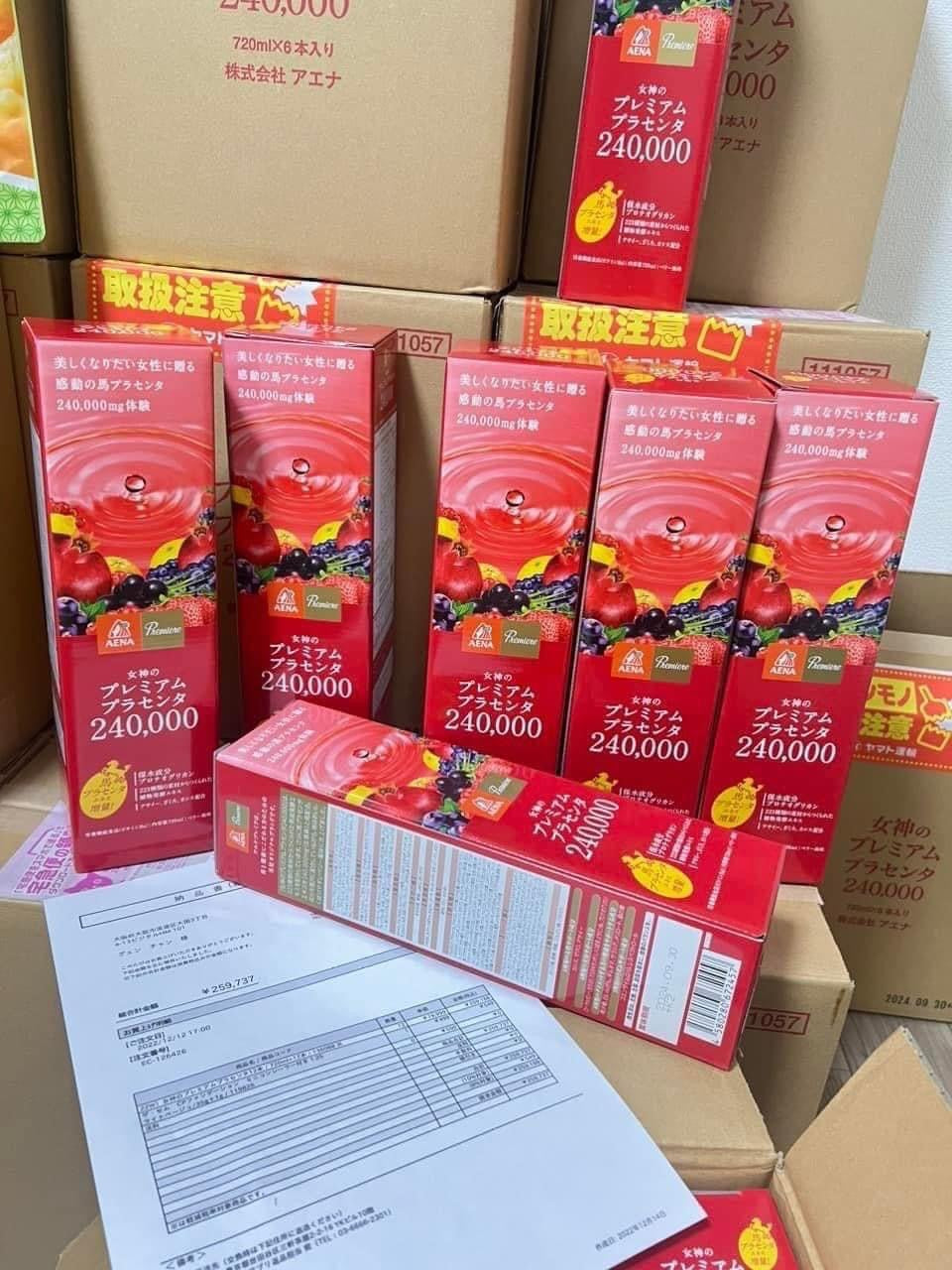 Nuoc uong nhau thai ngua enzyme