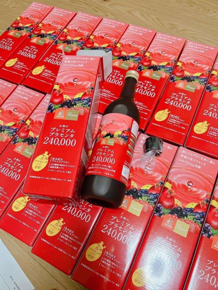 Nuoc uong nhau thai ngua enzyme