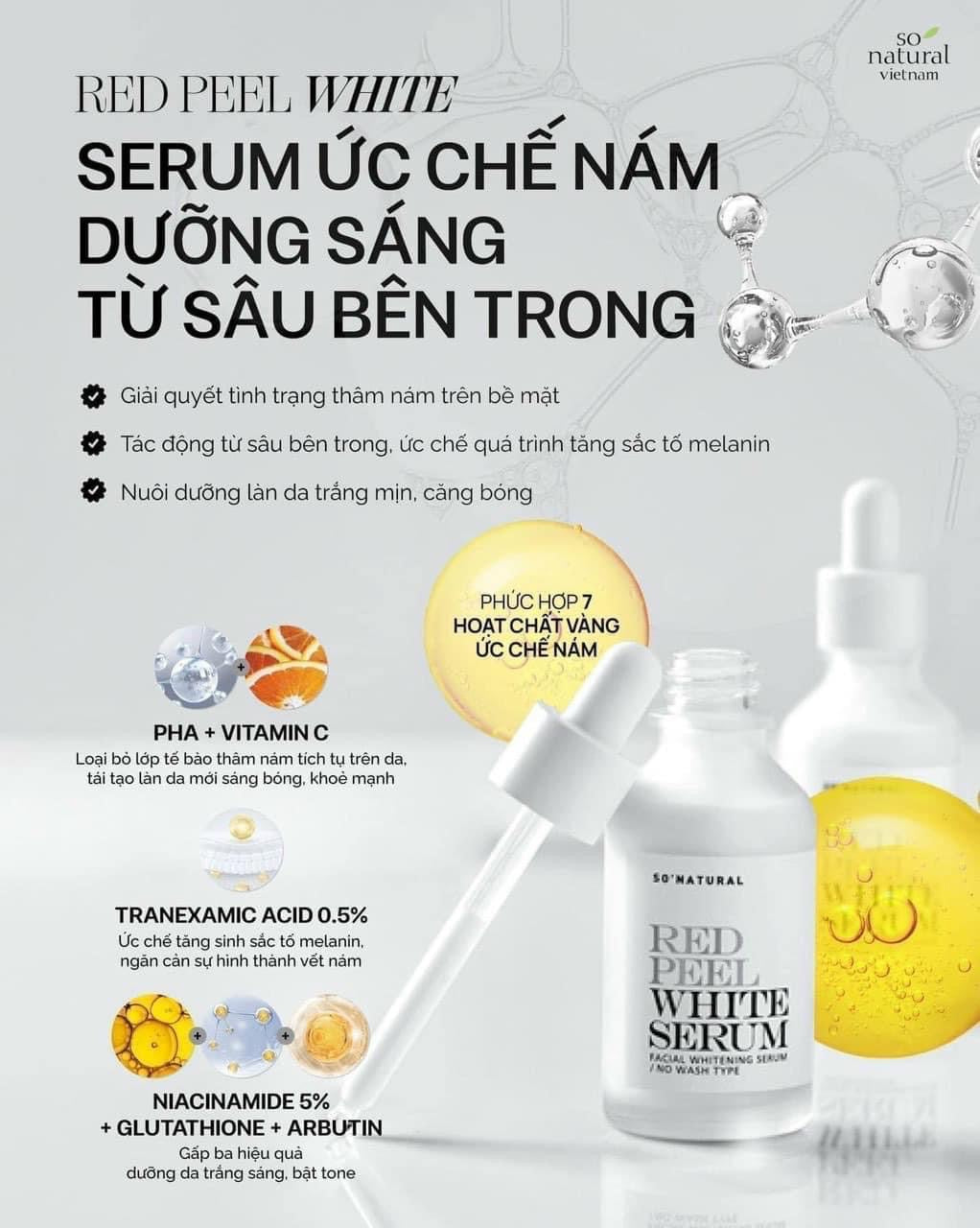 Red peel white serum