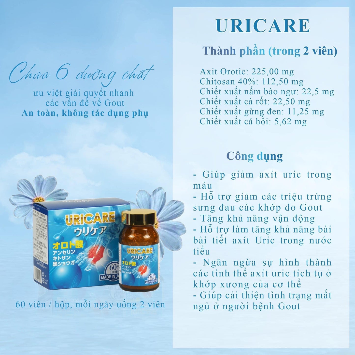 Uricare vien uong