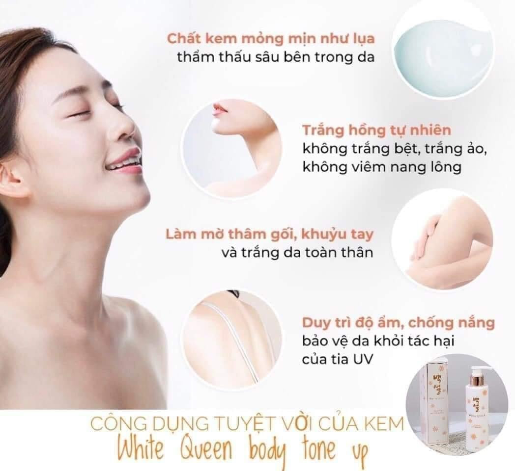 Kem u trang duong am body White queen
