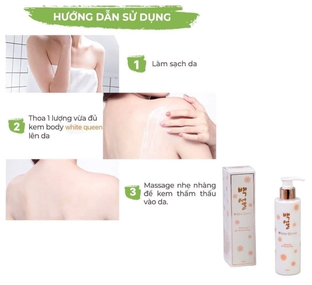 Kem u trang duong am body White queen