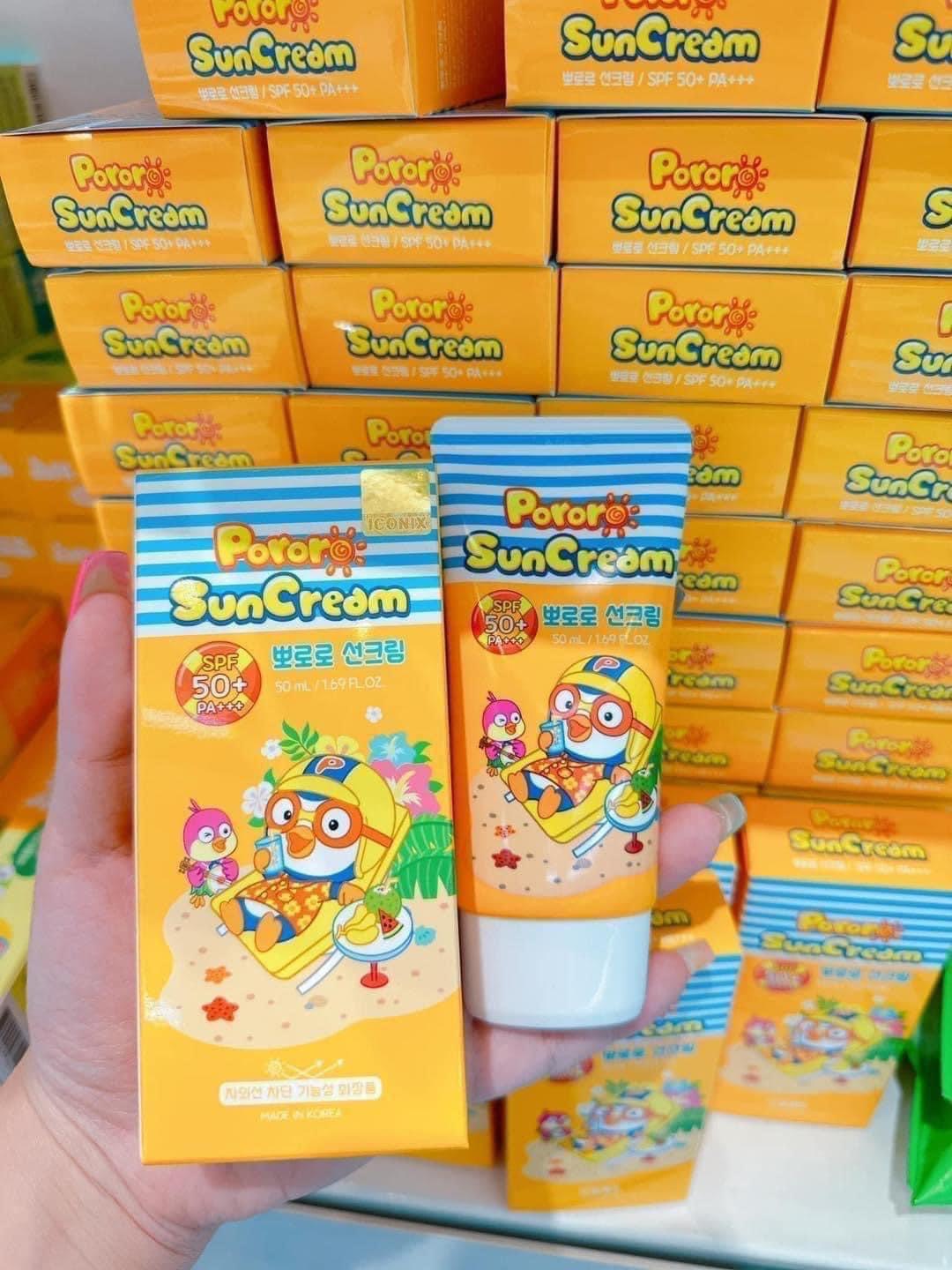 Kem chong nang Pororo(so sinh -14 tuổi )