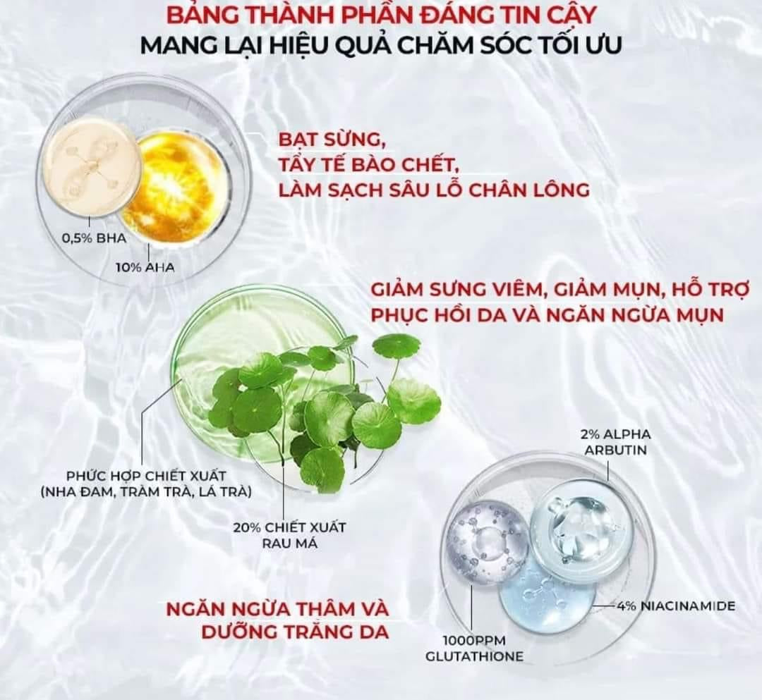Xịt mụn lưng glutathione mẫu mới