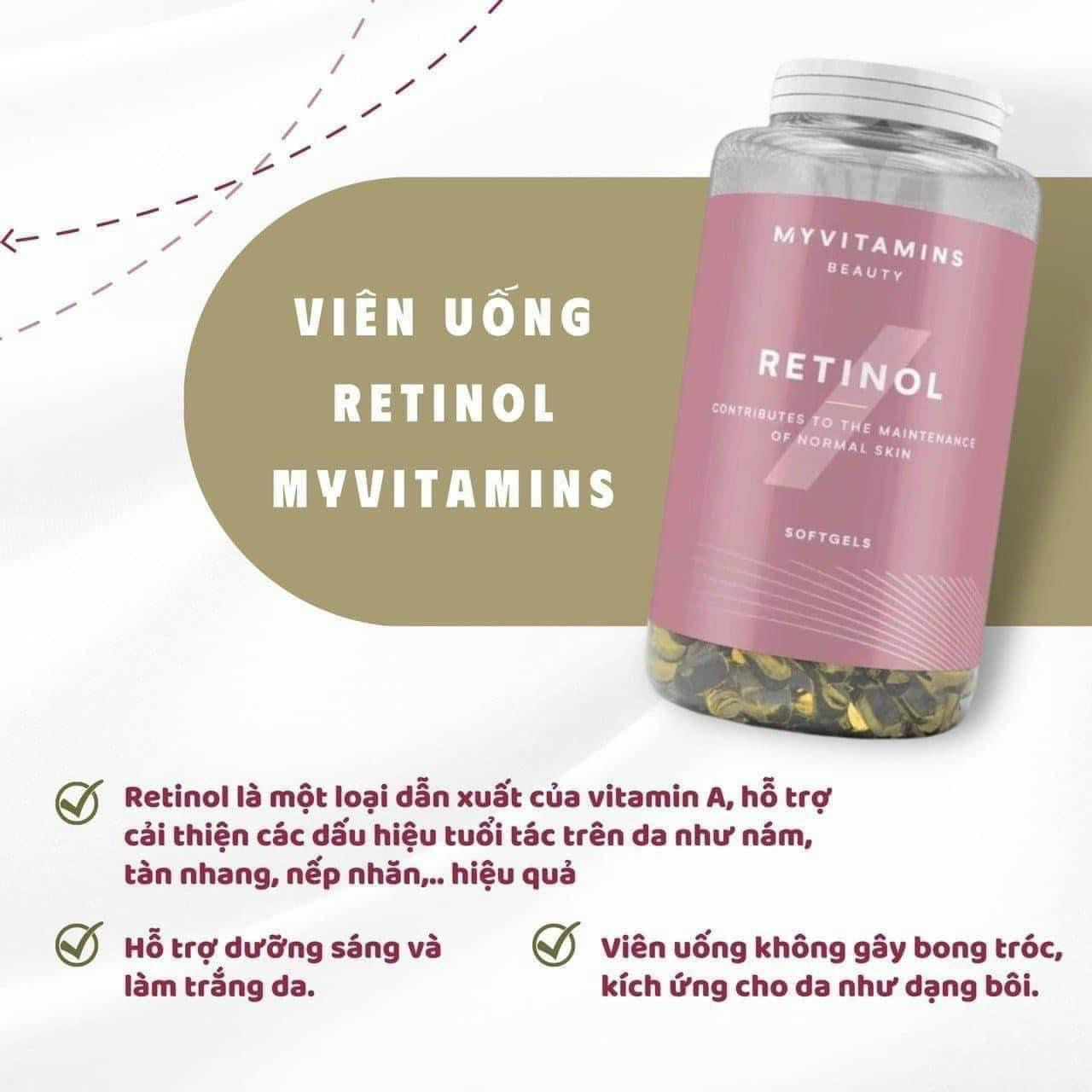 Vien uong Retinol Myvitamins Pháp