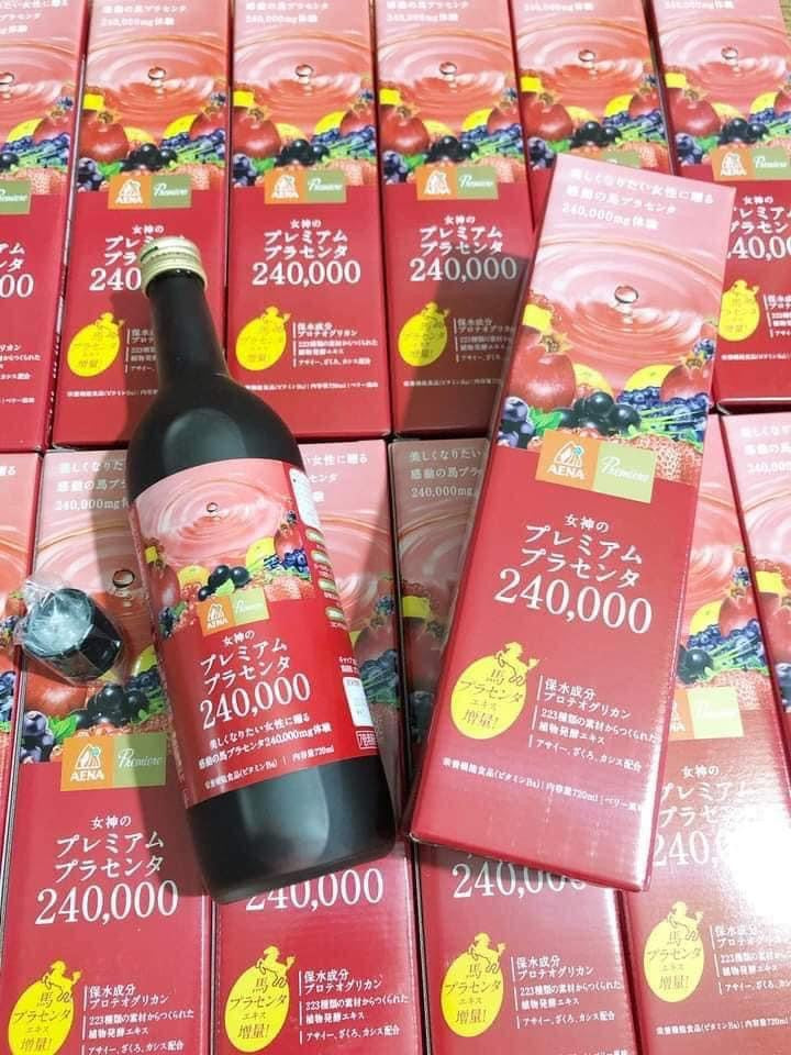 Nuoc uong nhau thai ngua enzyme