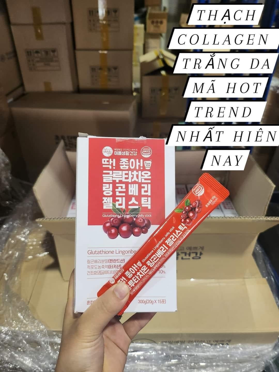 Thach collagen trắng da korea (30 gói )