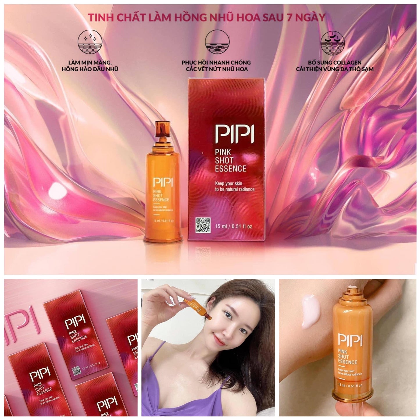 Pipi pink shot essence