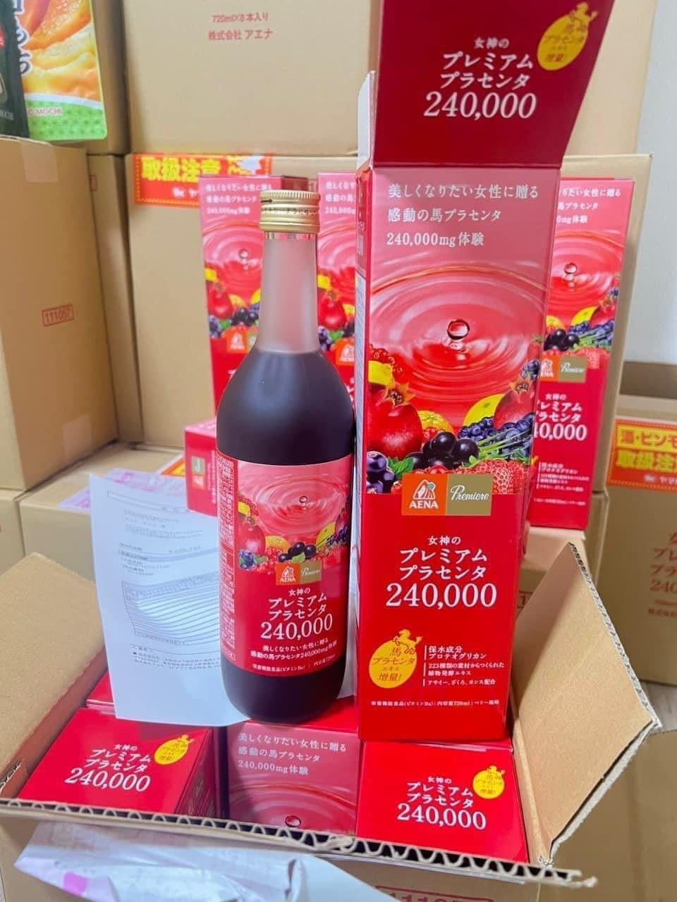 Nuoc uong nhau thai ngua enzyme