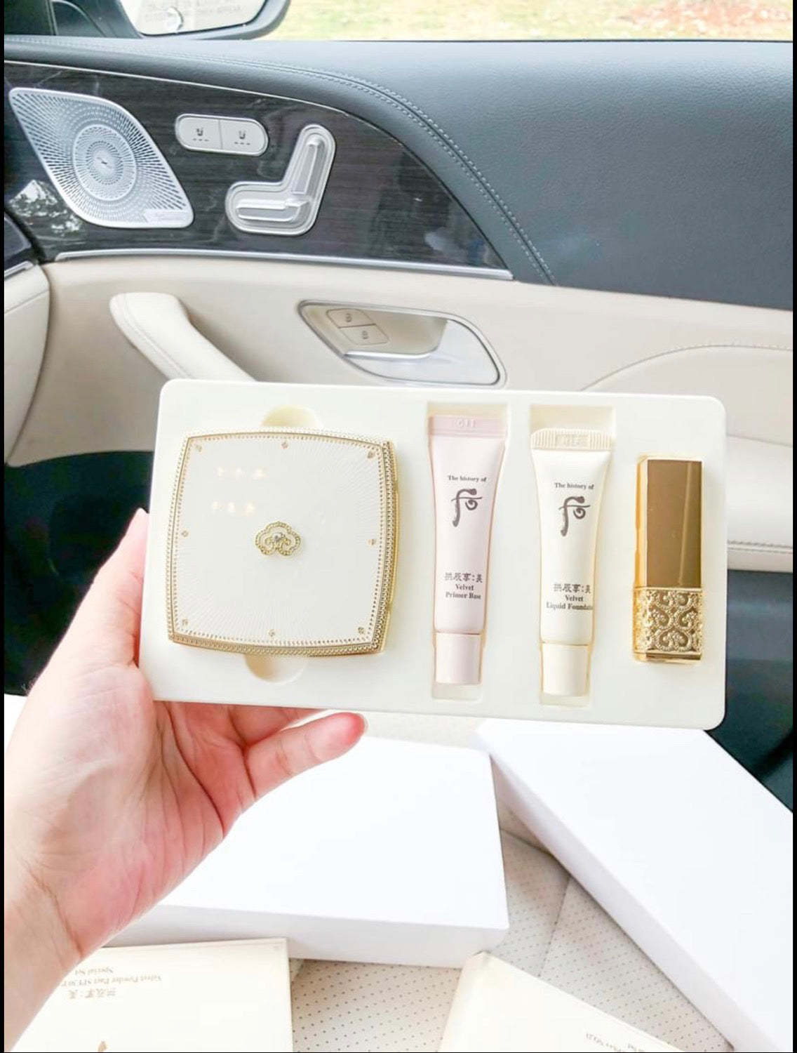 Set phan phu Whoo velvet powder