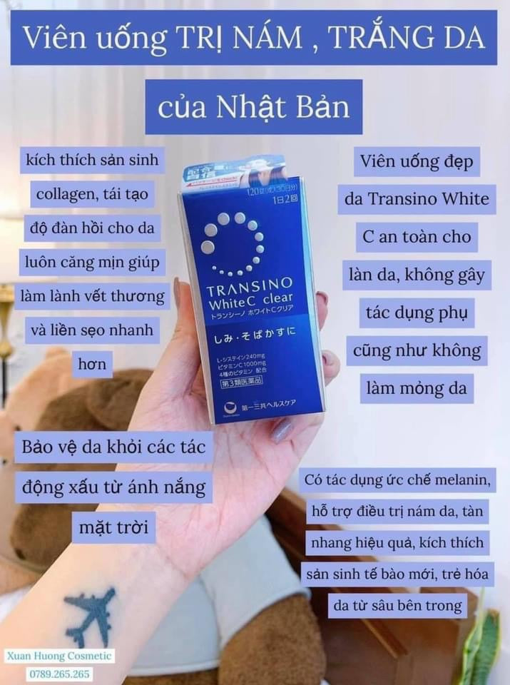 Thuoc sang da Nhật C clear (120v)