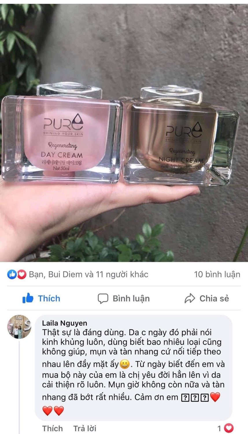 Kem Pure Day cream