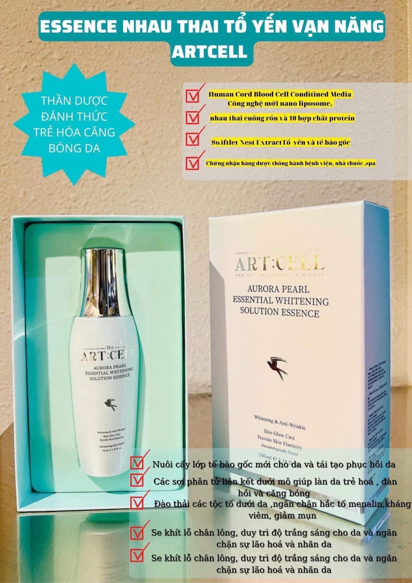 Essence nhau thai to yen Artcell