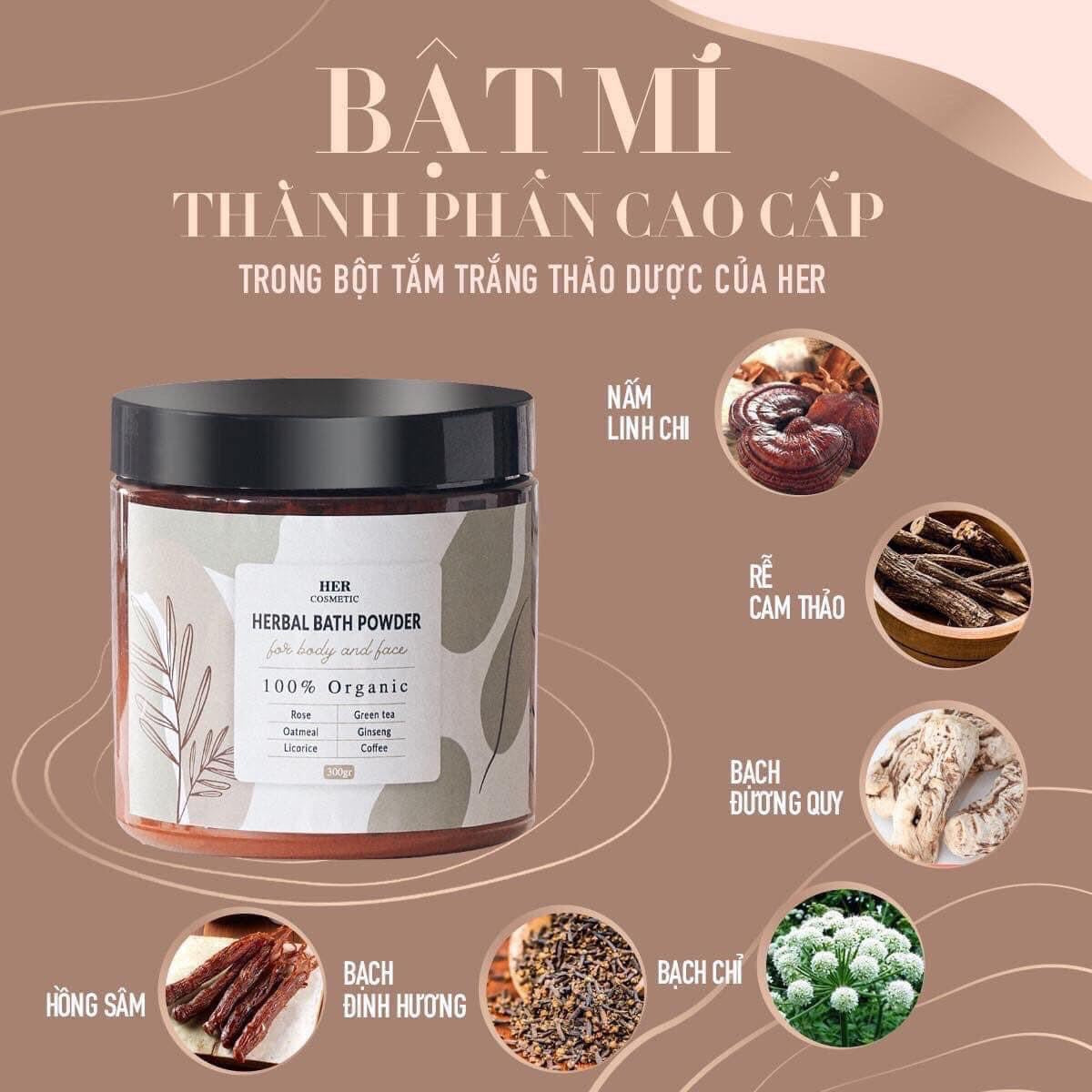 Bot tam trang thao duoc Her Cosmetics (Vietnam )