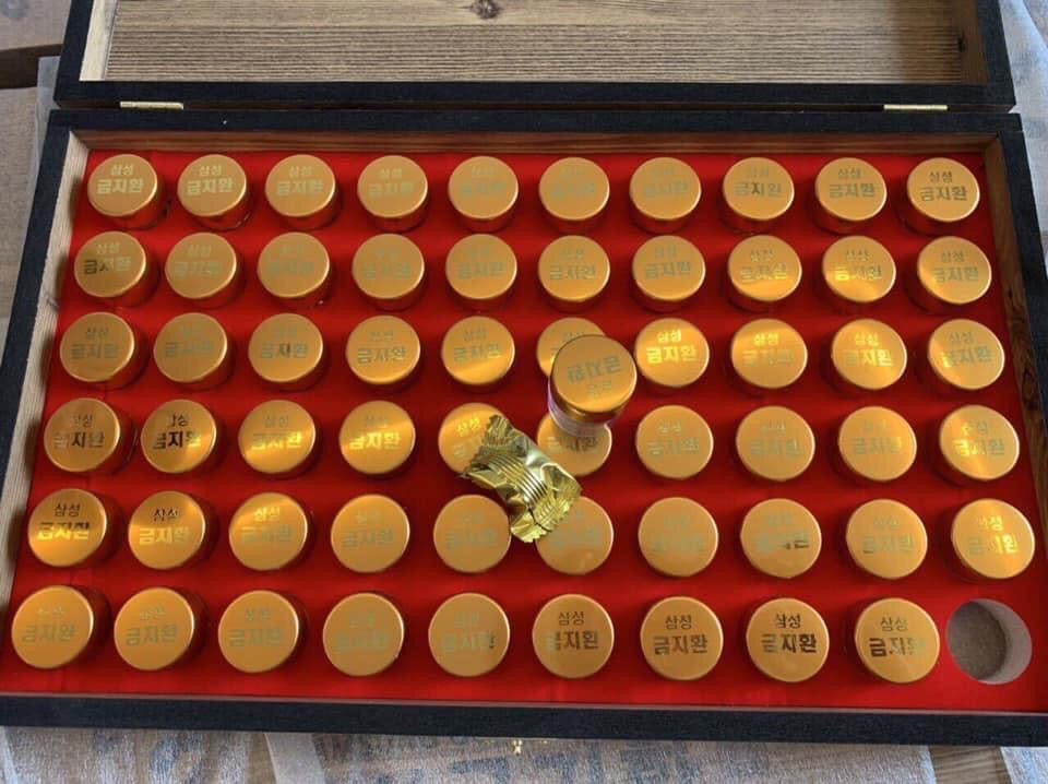 An cung hop gỗ- hop giấy 60 vien