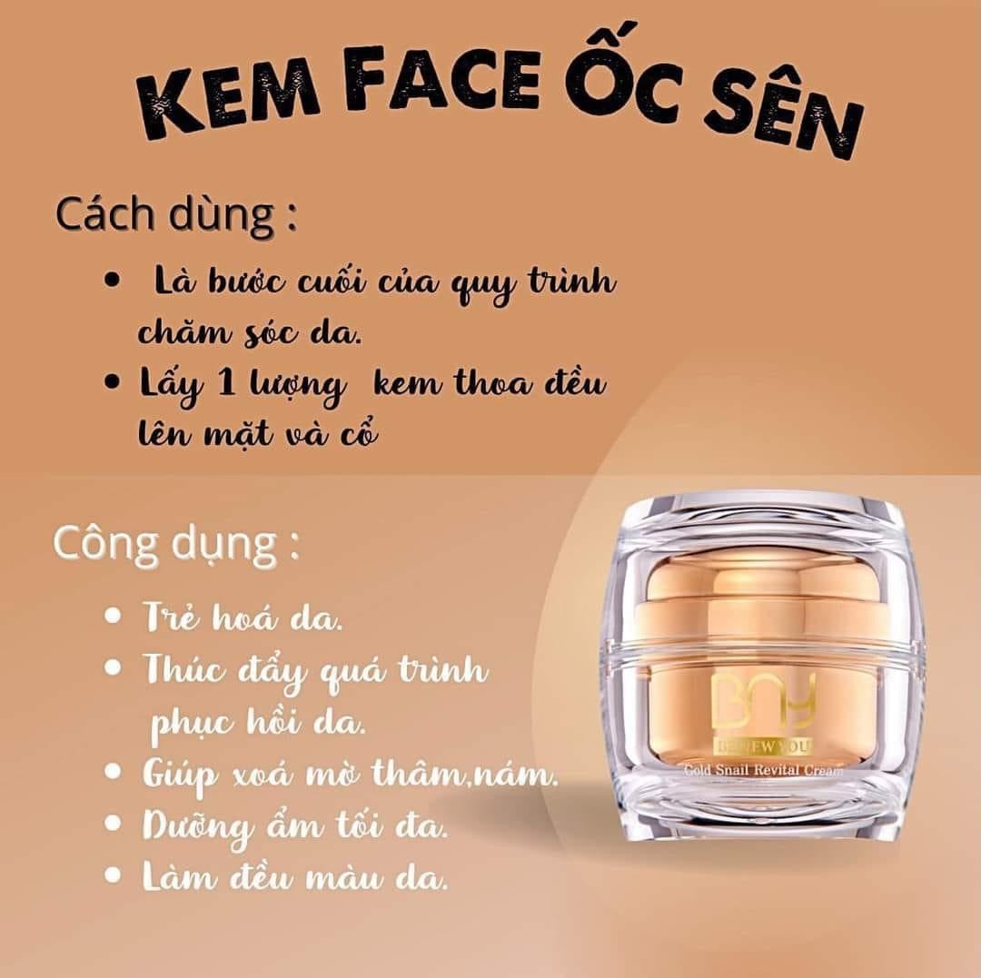 Kem oc sen BNY gold snail revital cream