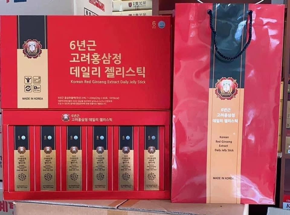 Thach hong sam nguoi lon 6 nam tuoi ( 60 gói)ship 6 hộp nhỏ (bỏ hộp lớn )