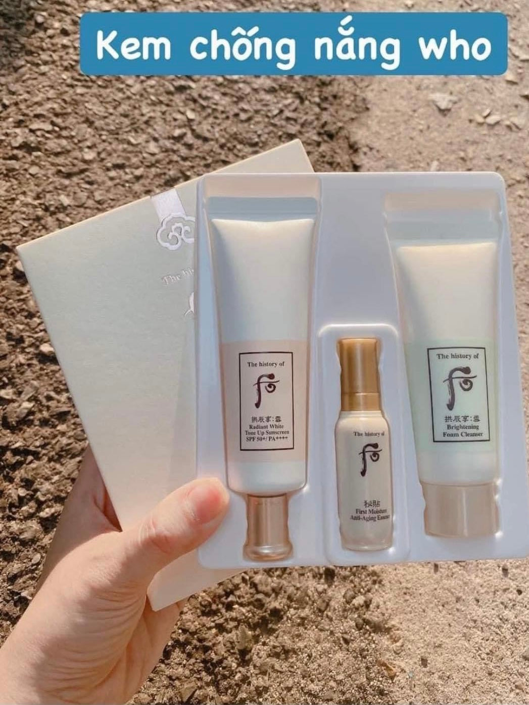 Kem chong nang Whoo Radiant tone up