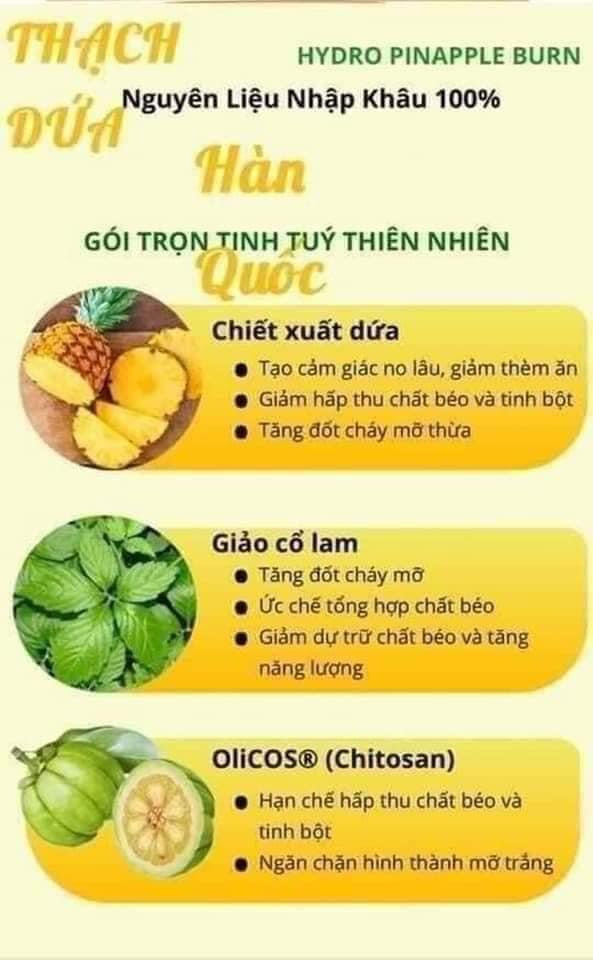Thach dua giam can vietnam (10 gói)