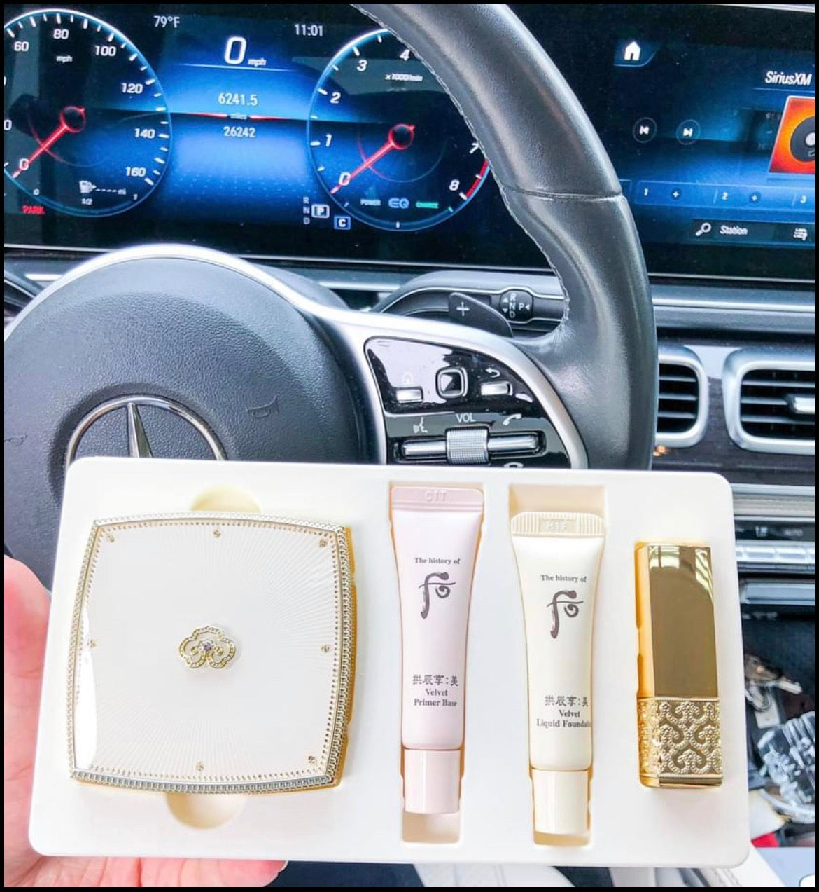 Set phan phu Whoo velvet powder