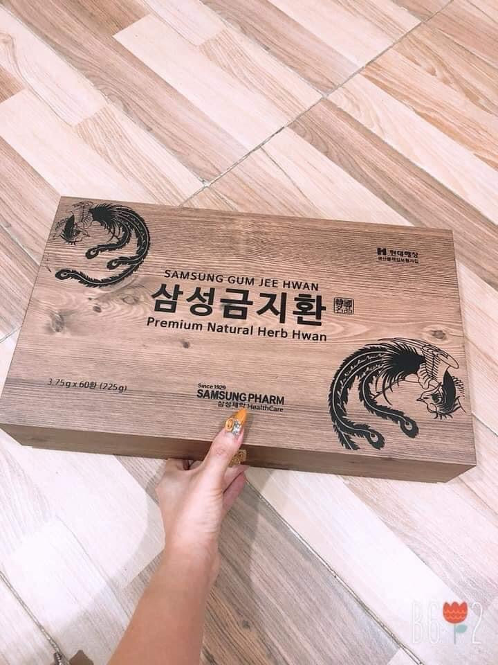 An cung hop gỗ- hop giấy 60 vien