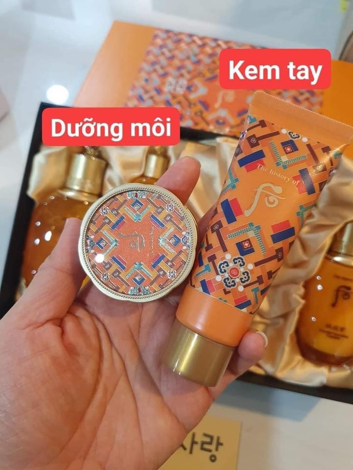 Set duong Whoo vang (sáng min & tai tao da)