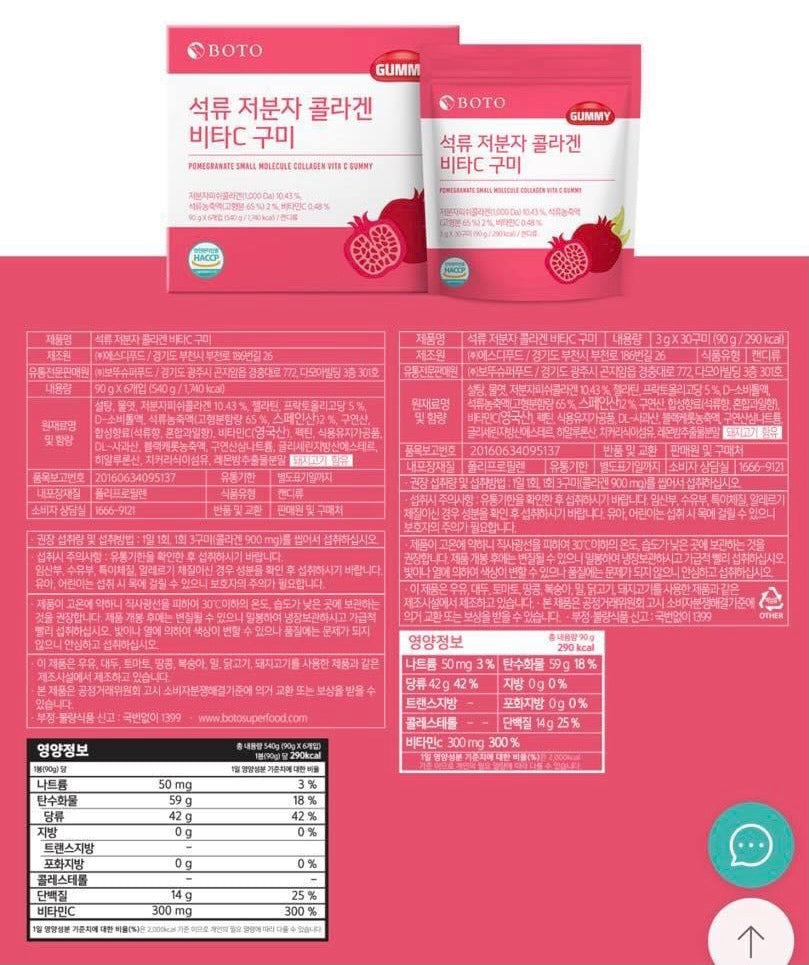 Keo deo gummy Boto Collagen luu vita c