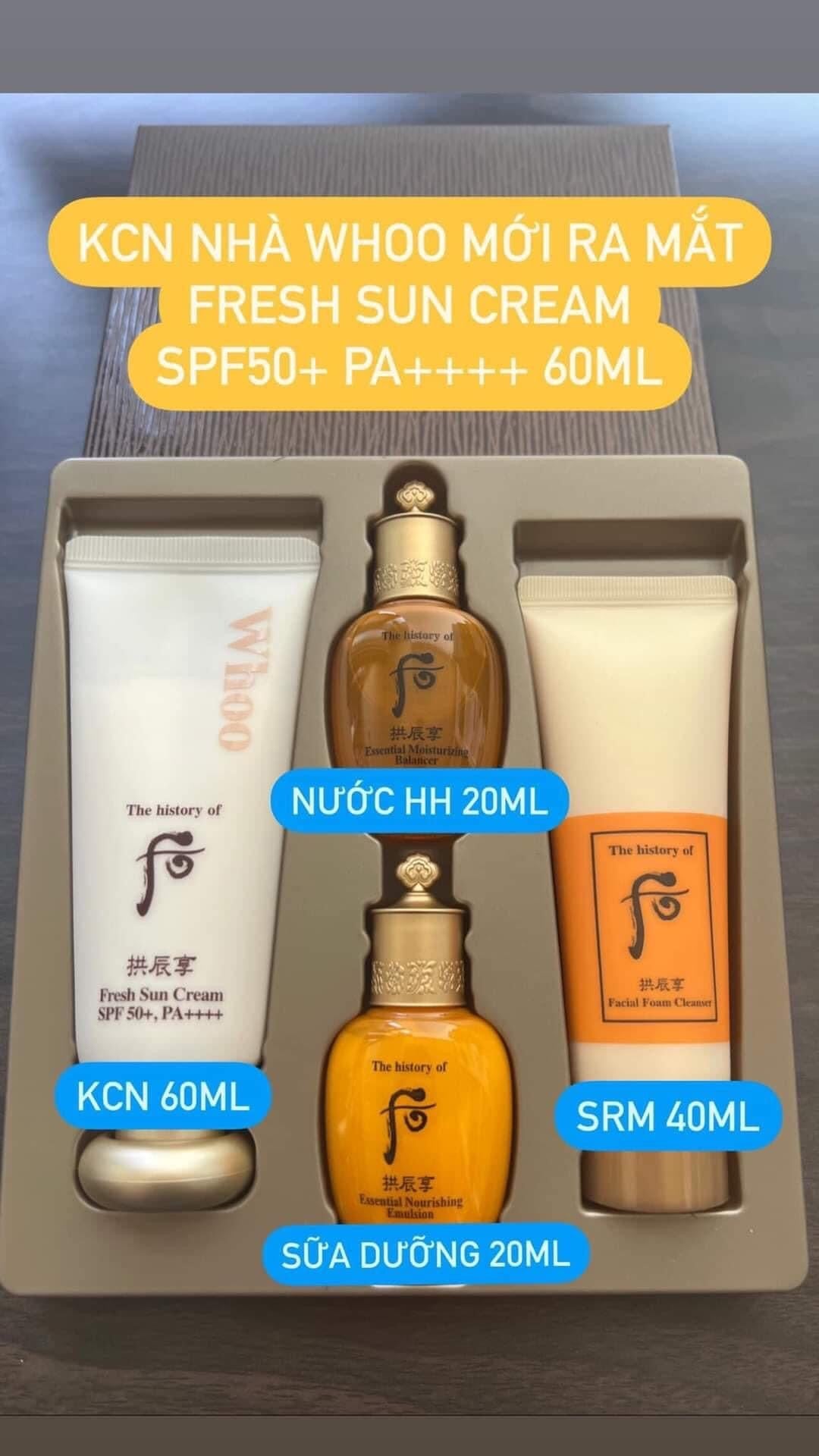 Set chong nang Whoo fresh