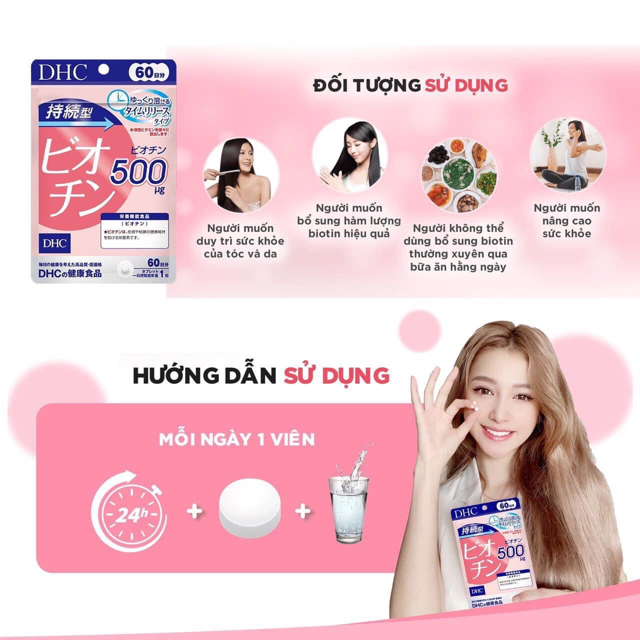 DHC biotin thuoc uong cho tóc(60 ngày )