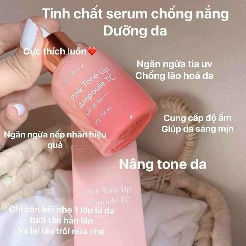 Cellapy pink tone up ampoule